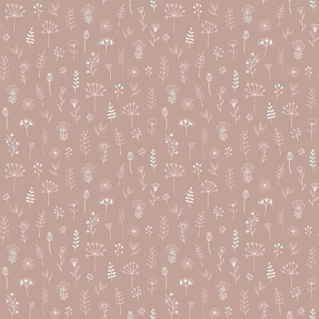 Manhattan Comfort Jefferson Tatula Rose Floral 33 ft L X 209 in W Wallpaper BR4060-139280